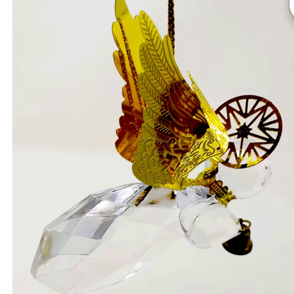 Roman Heavenly wings Acrylic/Crystal, gold tone, angel ornaments